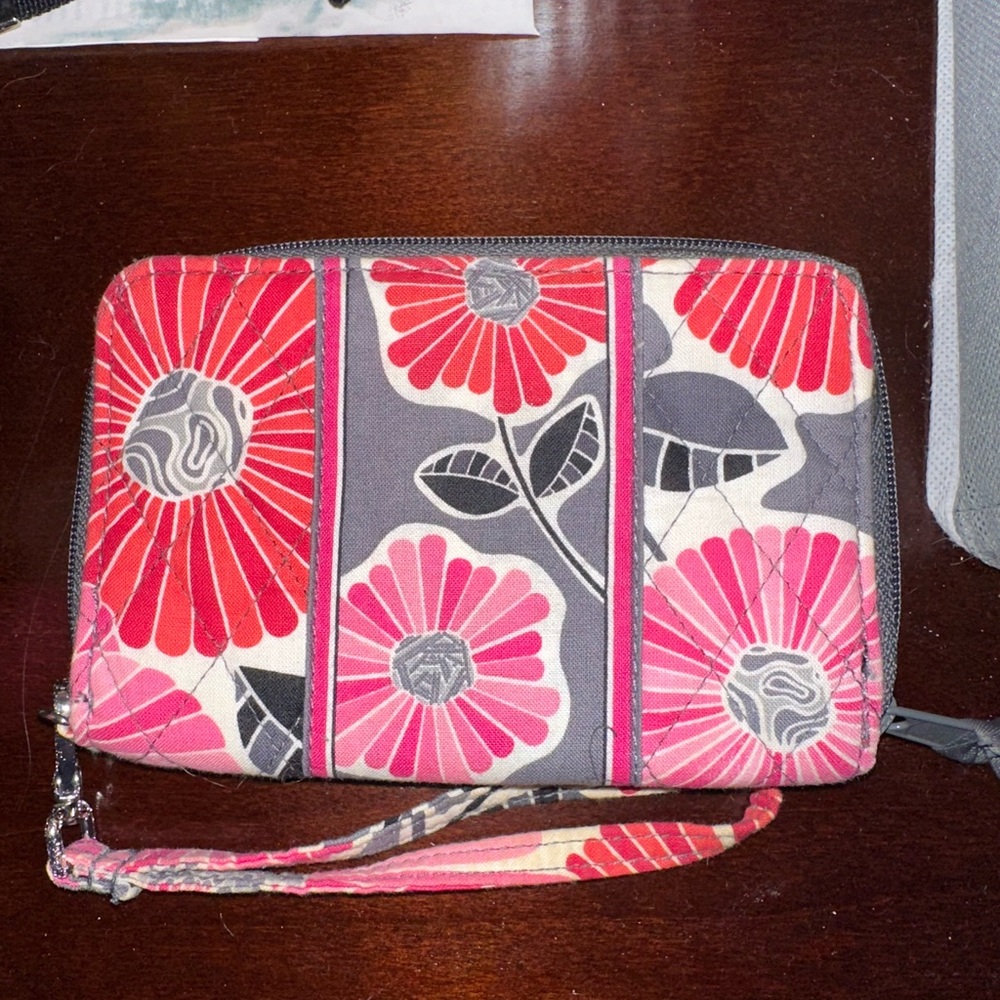 Vera Bradley wristlet in cherry blossom